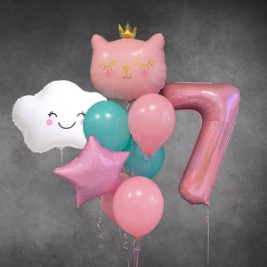 Розовая KItty с облаком